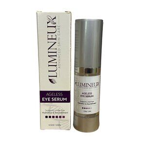 Lumineux Advanced Skin Care Ageless Eye Serum Under Eye Hyddration .5 oz NEW